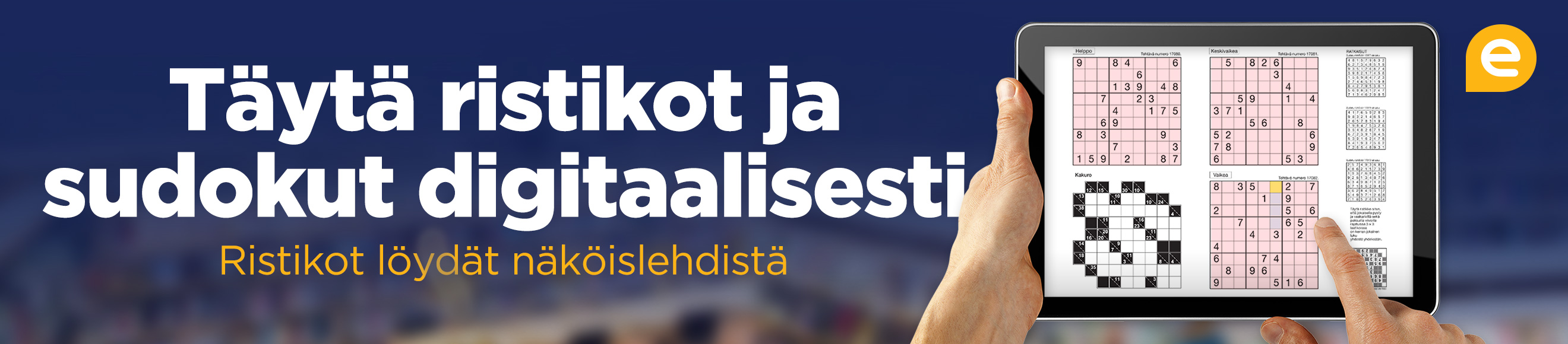 Täytä ristikot ja sudokut digitaalisesti